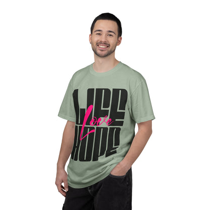 FPD - Life Love Hope Inspirational Quote Tee | Mental Health Support & Positive Affirmation Shirt