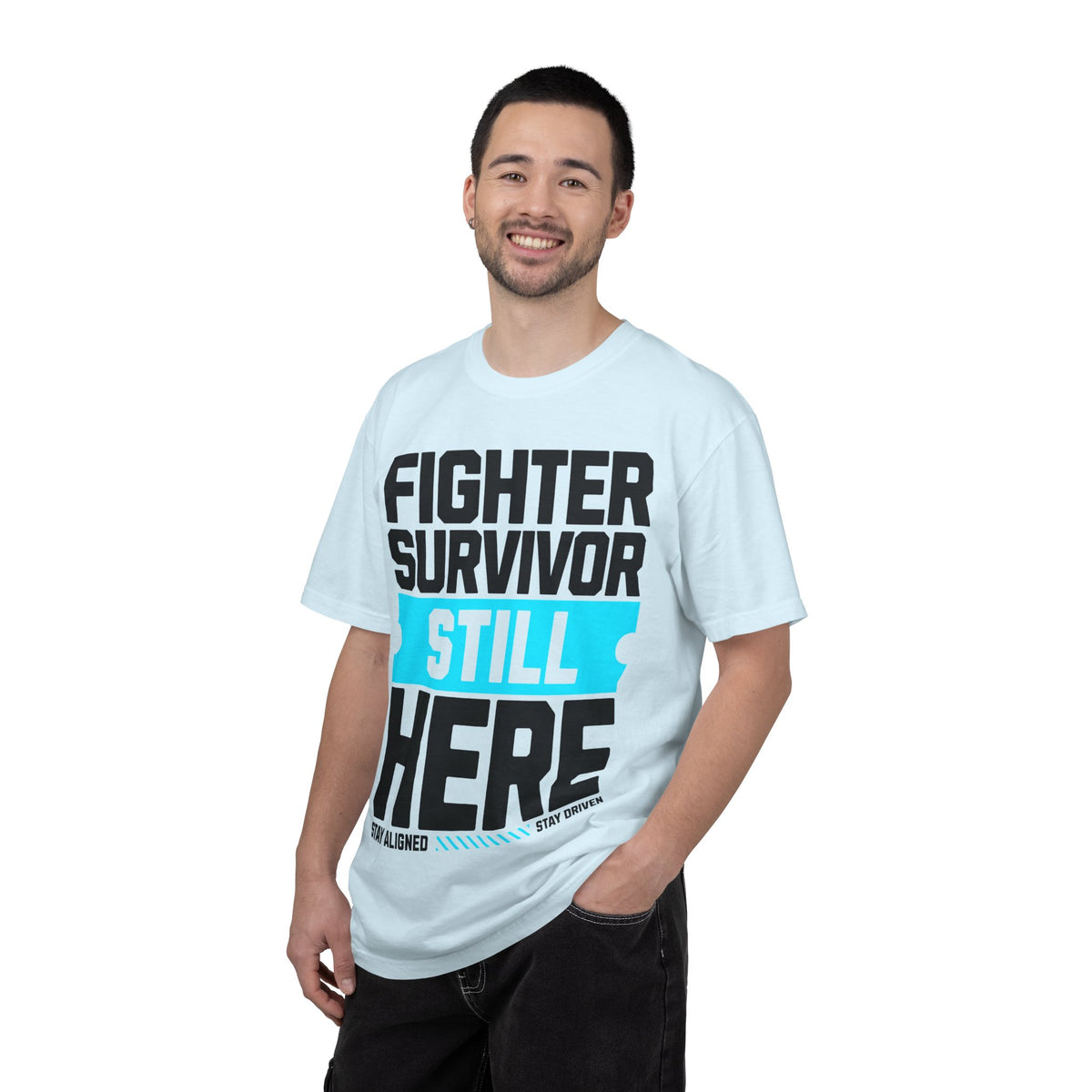 FPD - Fighter Survivor Still Here | Inspirational Mental Health Long Sleeve Shirt & Empowerment Apparel