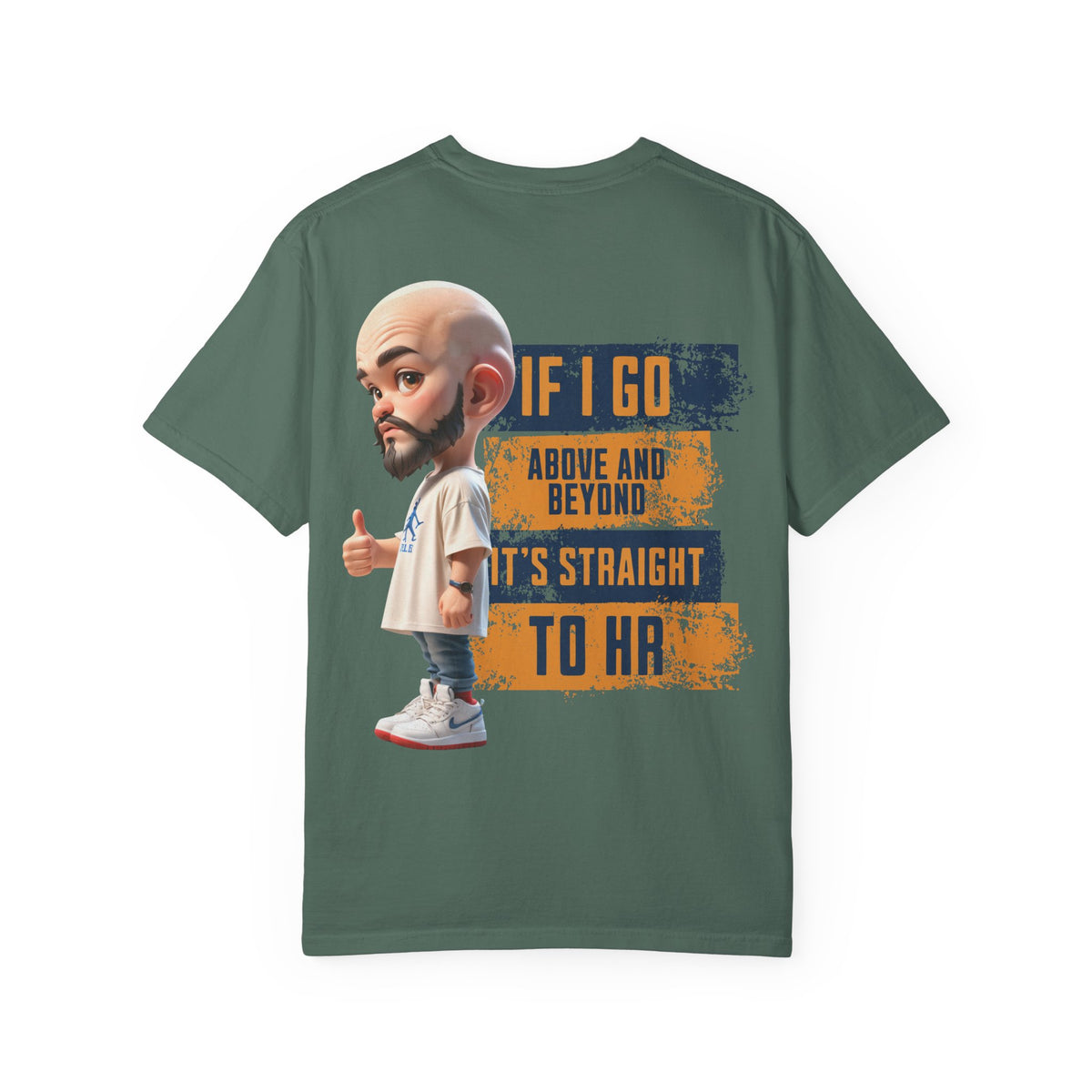 Corporate Damage™ - BPD - Funny Office Humor T-Shirt | If I Go Above And Beyond It's Straight To HR Graphic Tee | Sarcastic Workplace Joke Shirt
