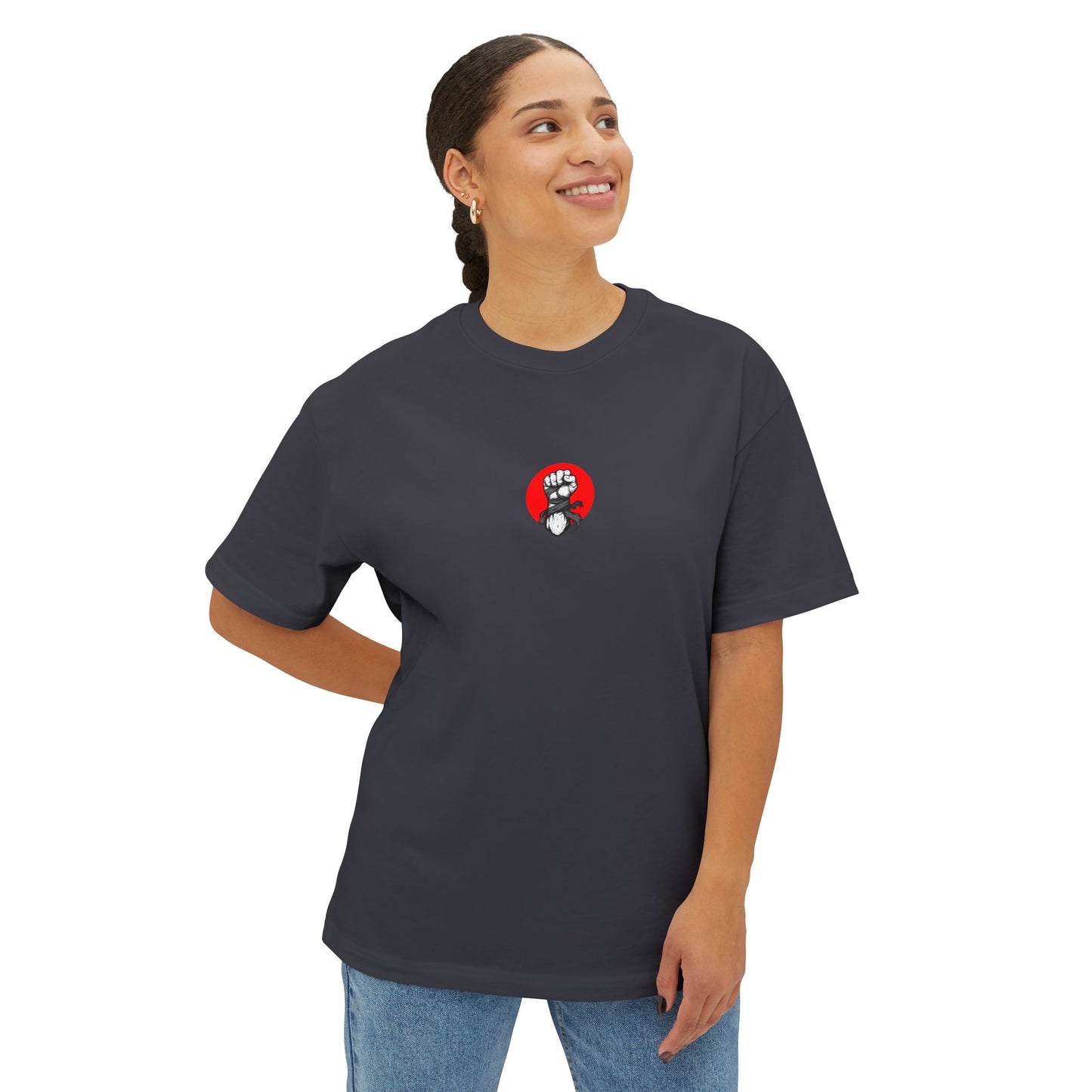F&BPD - Fighter Survivor Still Here Oversized T-Shirt – Unisex Mental Health Statement Tee