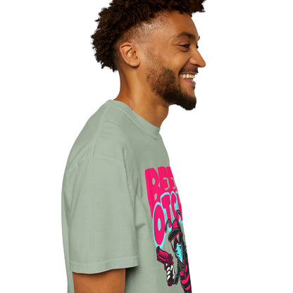 FPD - Bee-Otch Streetwear Graphic Tee – Funny Gangster Bee Unisex Heavyweight Cotton T-Shirt, Trendy Humorous Urban Apparel