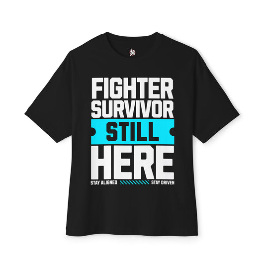 T-shirt oversize FPD - Survivant encore là — T-shirt message de triomphe