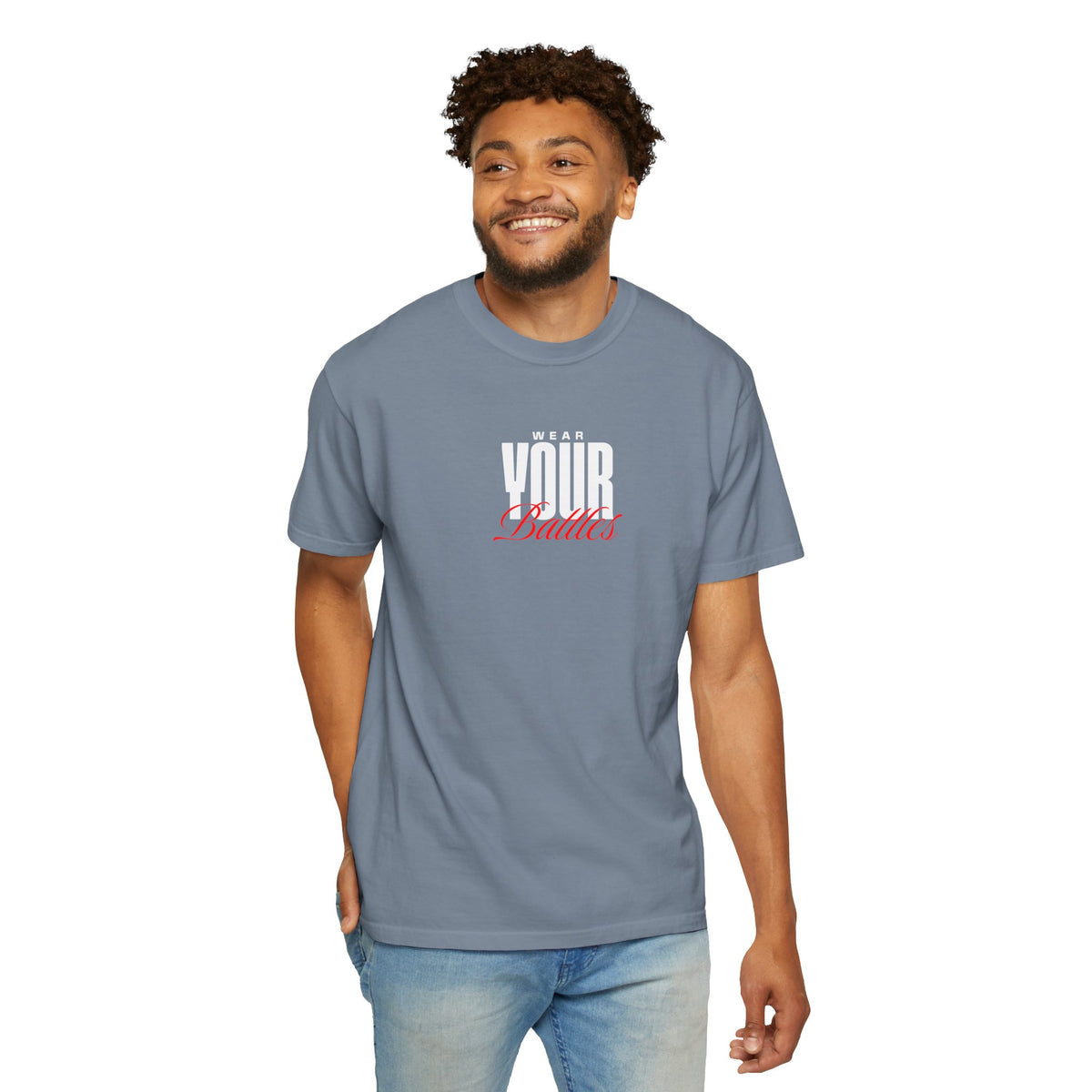 FPD - Wear Your Battles T-Shirt | Inspirational Motivational Typography Graphic Tee | Bold Statement Apparel