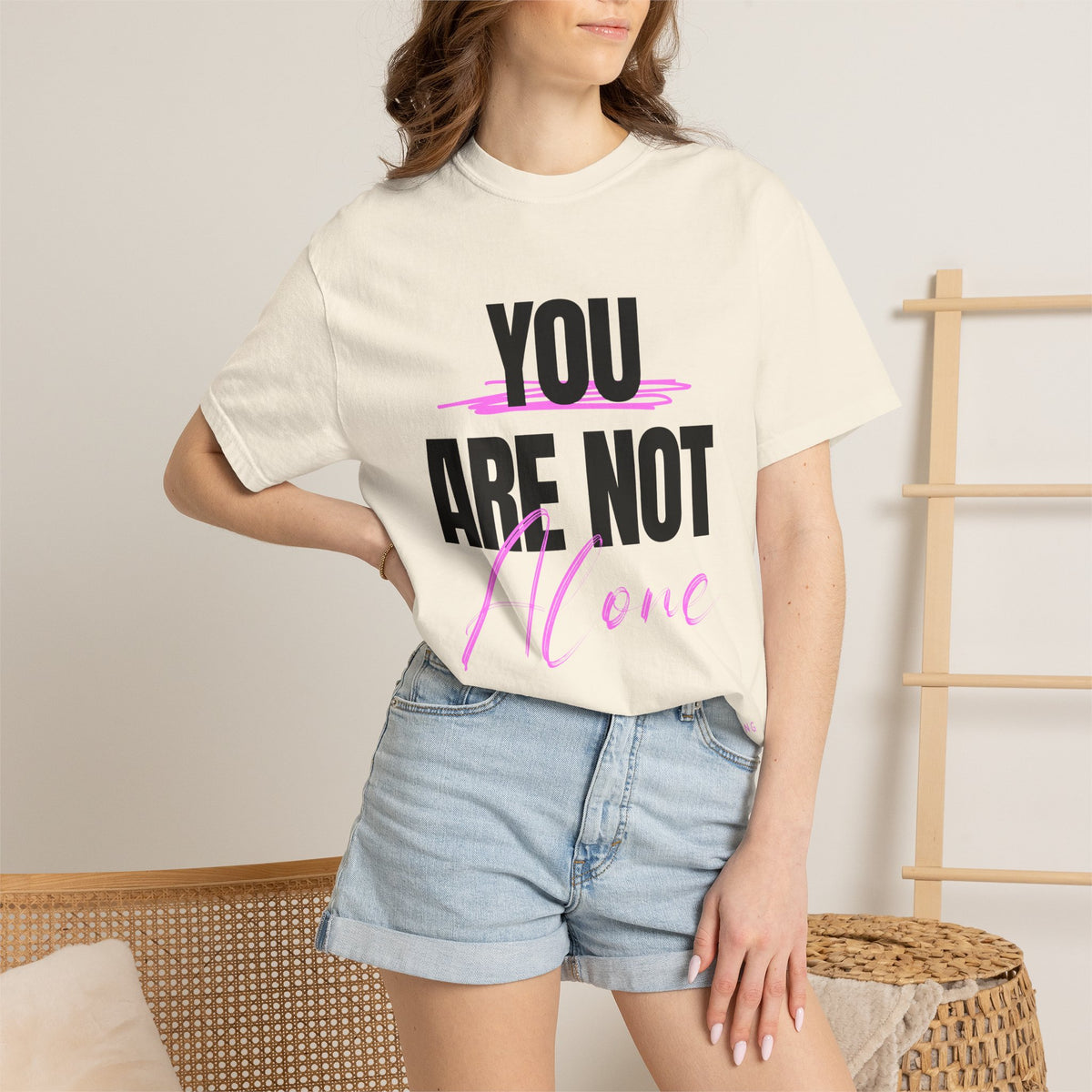 FPD - You Are Not Alone Mental Health Support Shirt | Inspirational Awareness Apparel & Overcomer Tee