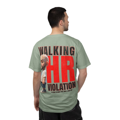 Corporate Damage™ - BPD - Funny Office Humor T-Shirt | Walking HR Violation Bold Red Typography Graphic Tee | Sarcastic Workplace Joke Shirt