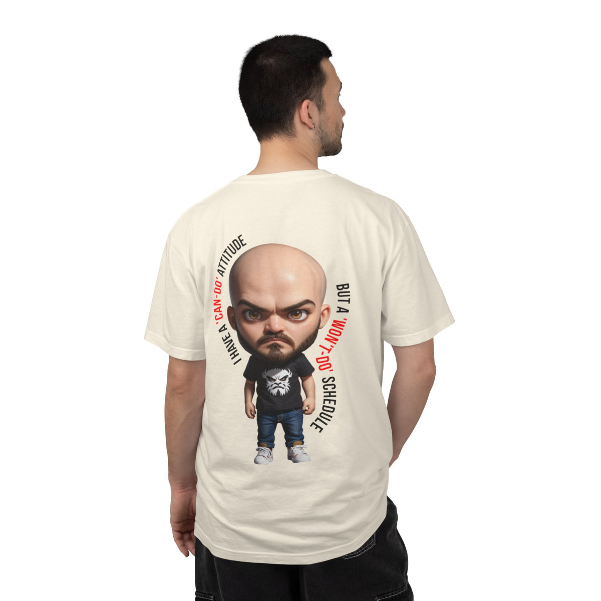 Corporate Damage™ - BPD - Funny Office Humor T-Shirt | Can-Do Attitude Won't-Do Schedule Graphic Tee | Sarcastic Workplace Procrastination Shirt