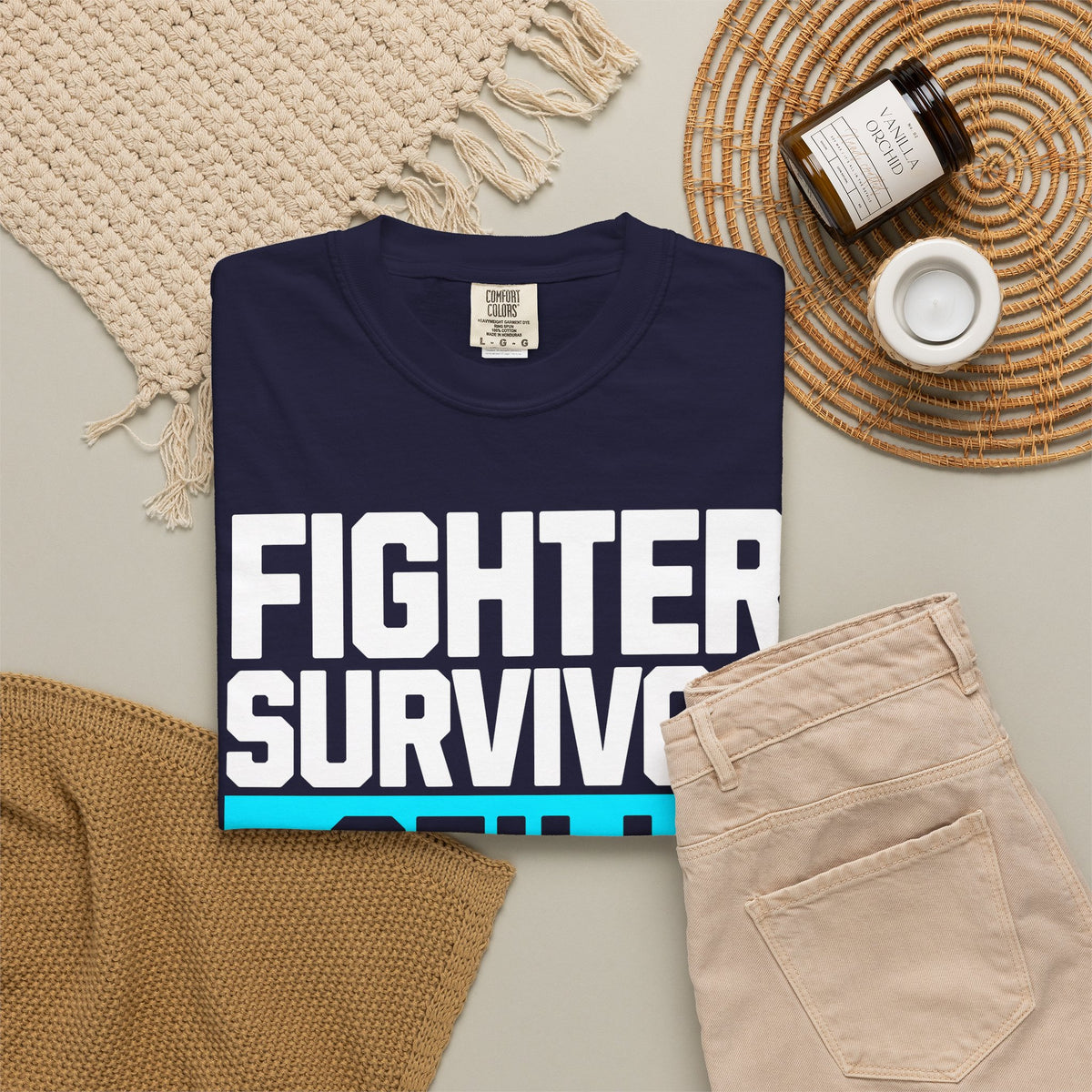 FPD - Fighter Survivor Still Here | Inspirational Mental Health Long Sleeve Shirt & Empowerment Apparel