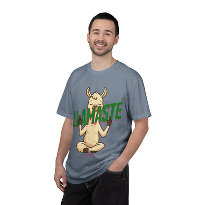FPD - Llamaste B*itches Yoga Llama Funny Meditation Streetwear Unisex Heavyweight Cotton T-Shirt, Sarcastic Zen Animal Graphic Tee