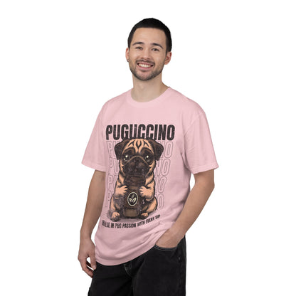 FPD - Puguccino Funny Pug Coffee T-Shirt | Indulge In Pug Passion Cute Dog Cappuccino Graphic Tee | Pet Lover Gift Shirt