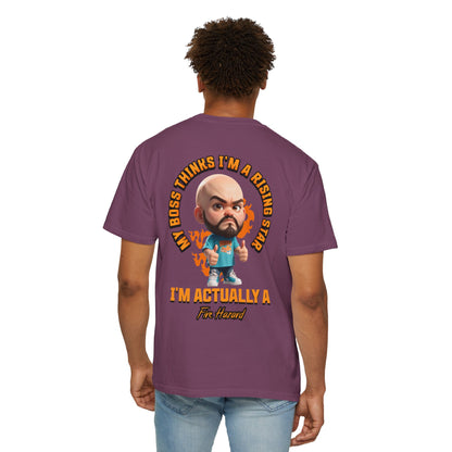 Corporate Damage™ - BPD - Funny Office Humor T-Shirt | My Boss Thinks I'm A Rising Star I'm Actually A Fire Hazard Graphic Tee | Sarcastic Workplace Joke Shirt