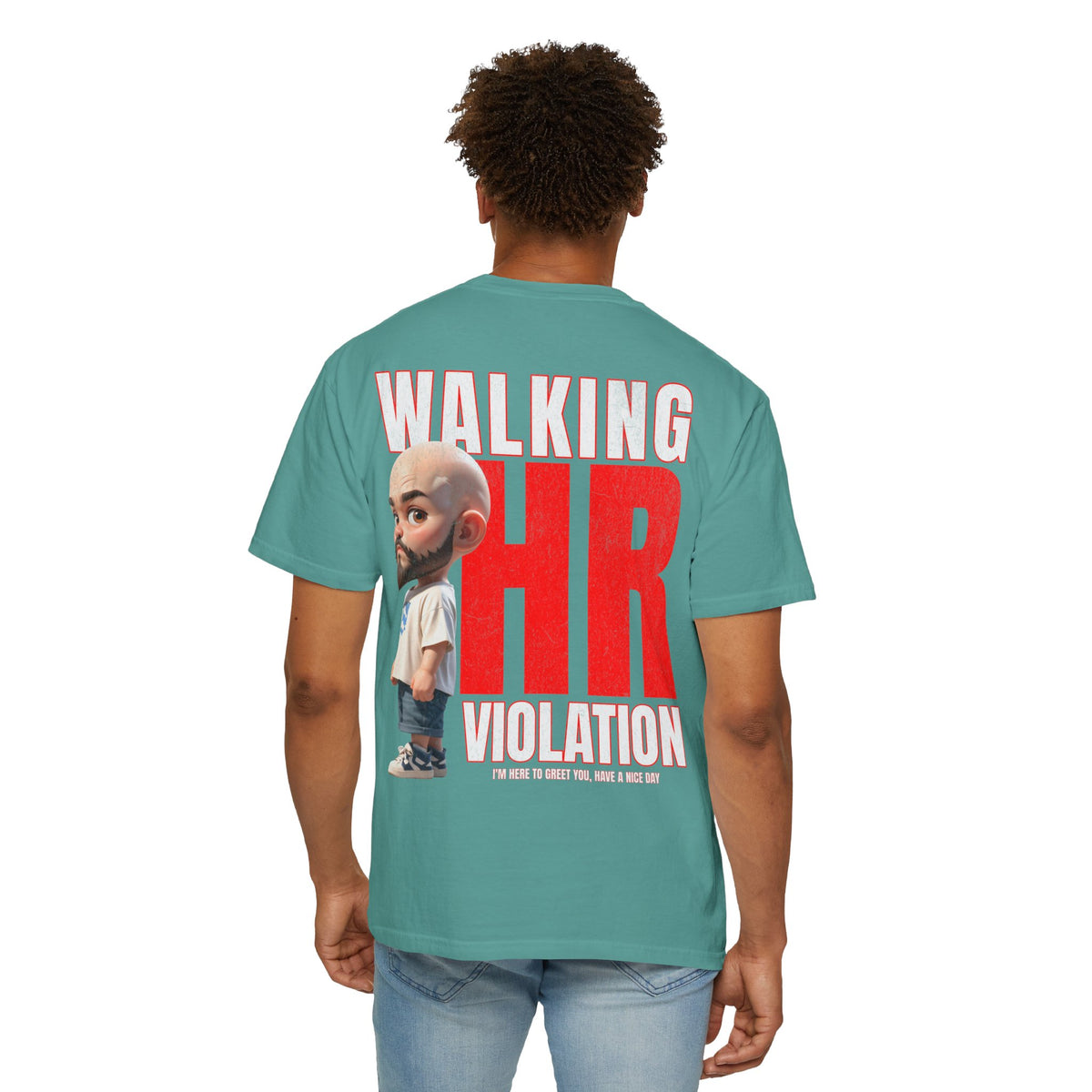 Corporate Damage™ - BPD - Funny Office Humor T-Shirt | Walking HR Violation Bold Red Typography Graphic Tee | Sarcastic Workplace Joke Shirt