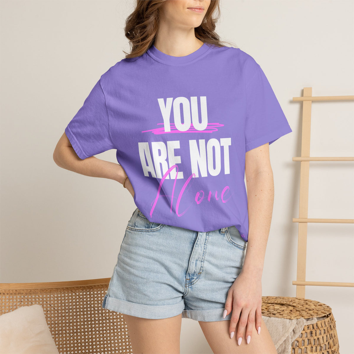 FPD - You Are Not Alone Mental Health Support Shirt | Inspirational Awareness Apparel & Overcomer Tee