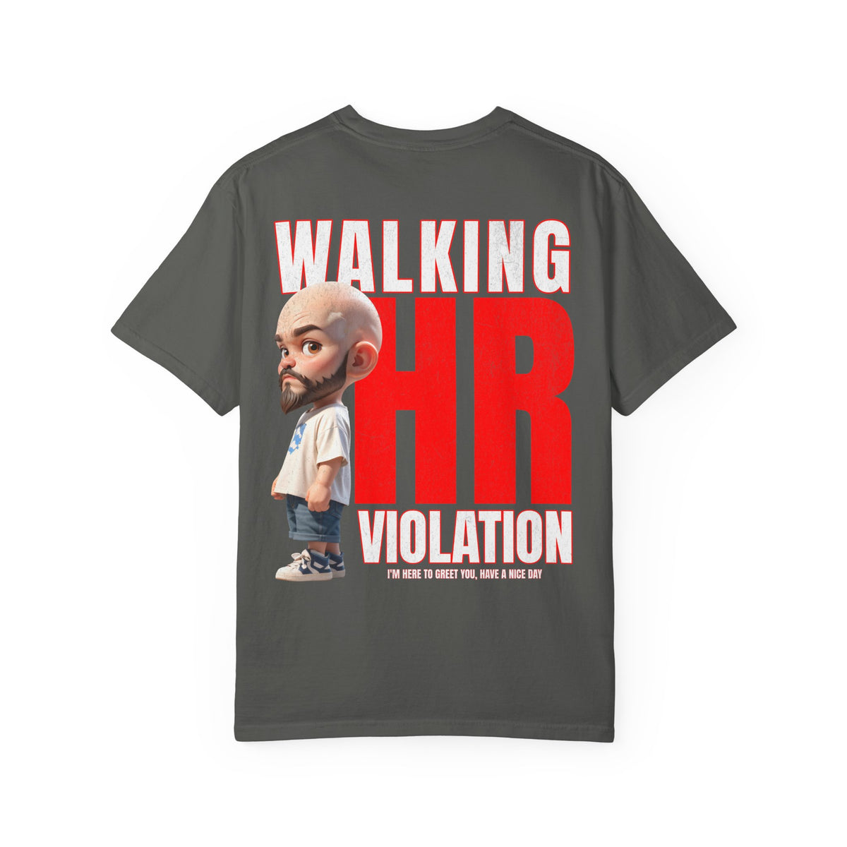 Corporate Damage™ - BPD - Funny Office Humor T-Shirt | Walking HR Violation Bold Red Typography Graphic Tee | Sarcastic Workplace Joke Shirt