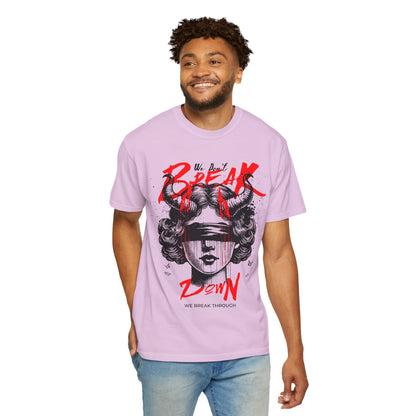 FPD - Break Down To Breakthrough Grunge Tee | Mental Health Resilience & Alternative Apparel