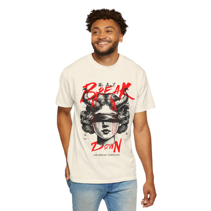 FPD - Break Down To Breakthrough Grunge Tee | Mental Health Resilience & Alternative Apparel