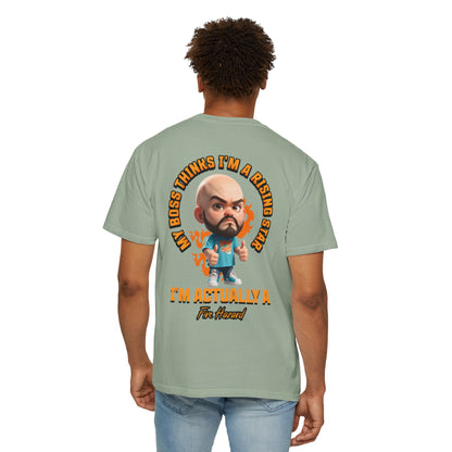 Corporate Damage™ - BPD - Funny Office Humor T-Shirt | My Boss Thinks I'm A Rising Star I'm Actually A Fire Hazard Graphic Tee | Sarcastic Workplace Joke Shirt