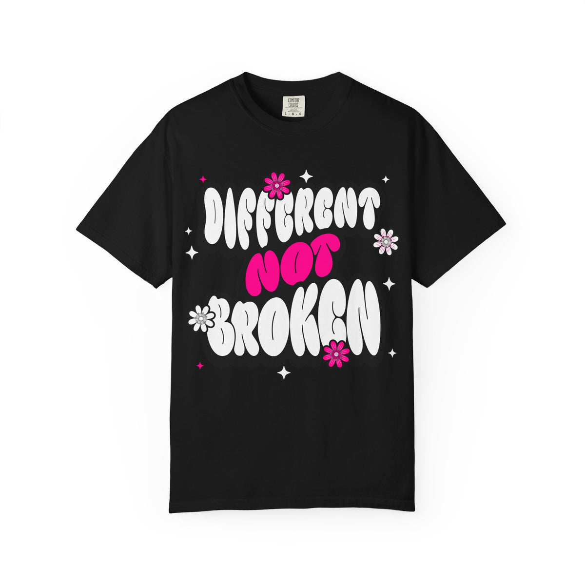 FPD - Different Not Broken Retro Groovy Shirt | Neurodiversity Acceptance & Mental Health Support Tee