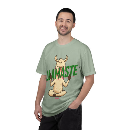 FPD - Llamaste B*itches Yoga Llama Funny Meditation Streetwear Unisex Heavyweight Cotton T-Shirt, Sarcastic Zen Animal Graphic Tee