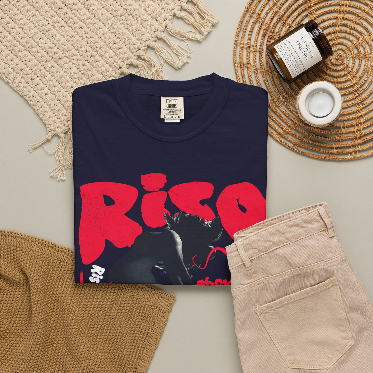 FPD - Rise Above the Challenge Grunge Tee | Mental Health Resilience & Inner Strength Apparel