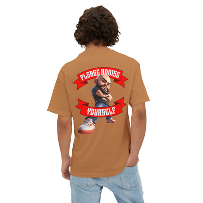 Oversized Sarcasm Streetwear Tee – “Please Advise Yourself” - BPD