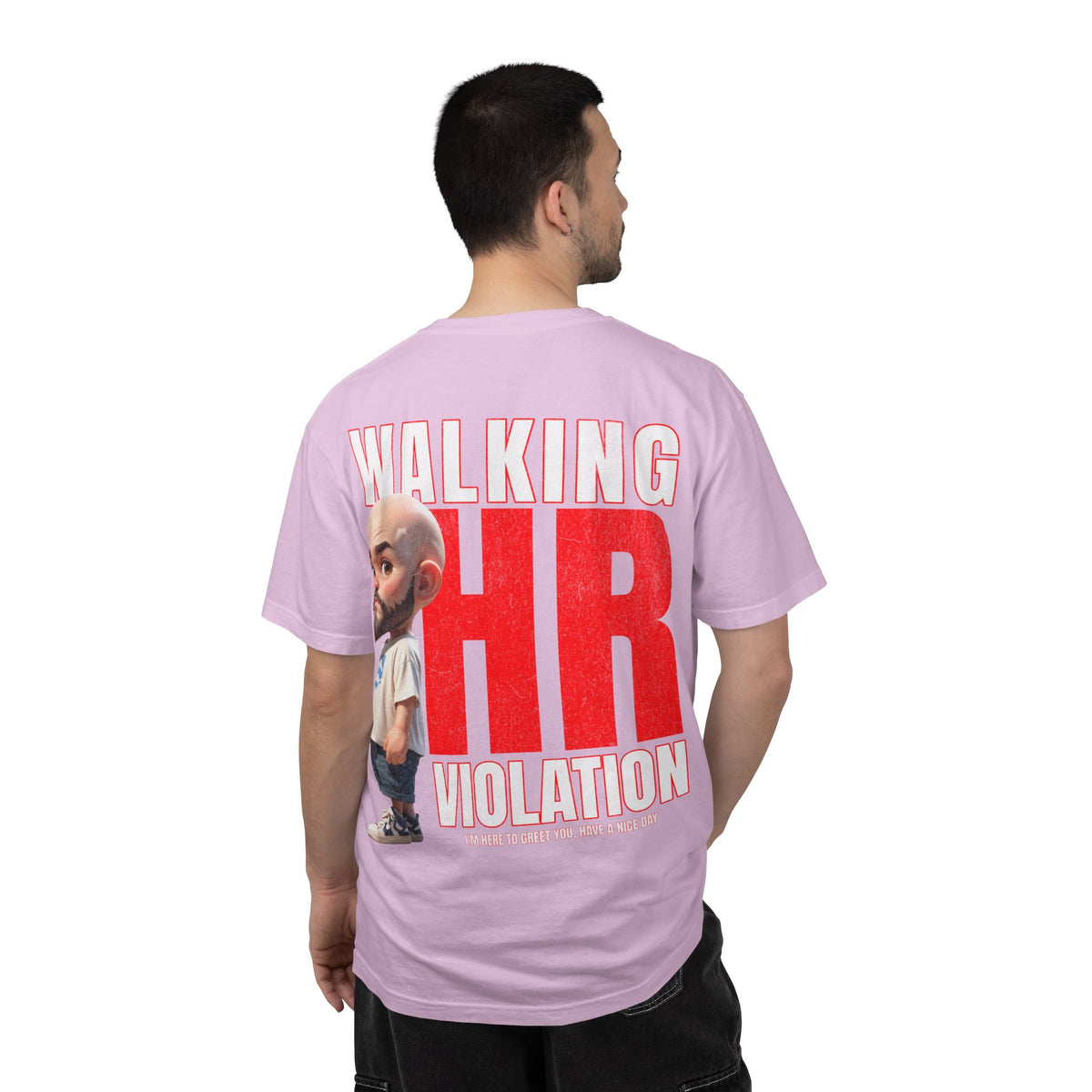 Corporate Damage™ - BPD - Funny Office Humor T-Shirt | Walking HR Violation Bold Red Typography Graphic Tee | Sarcastic Workplace Joke Shirt