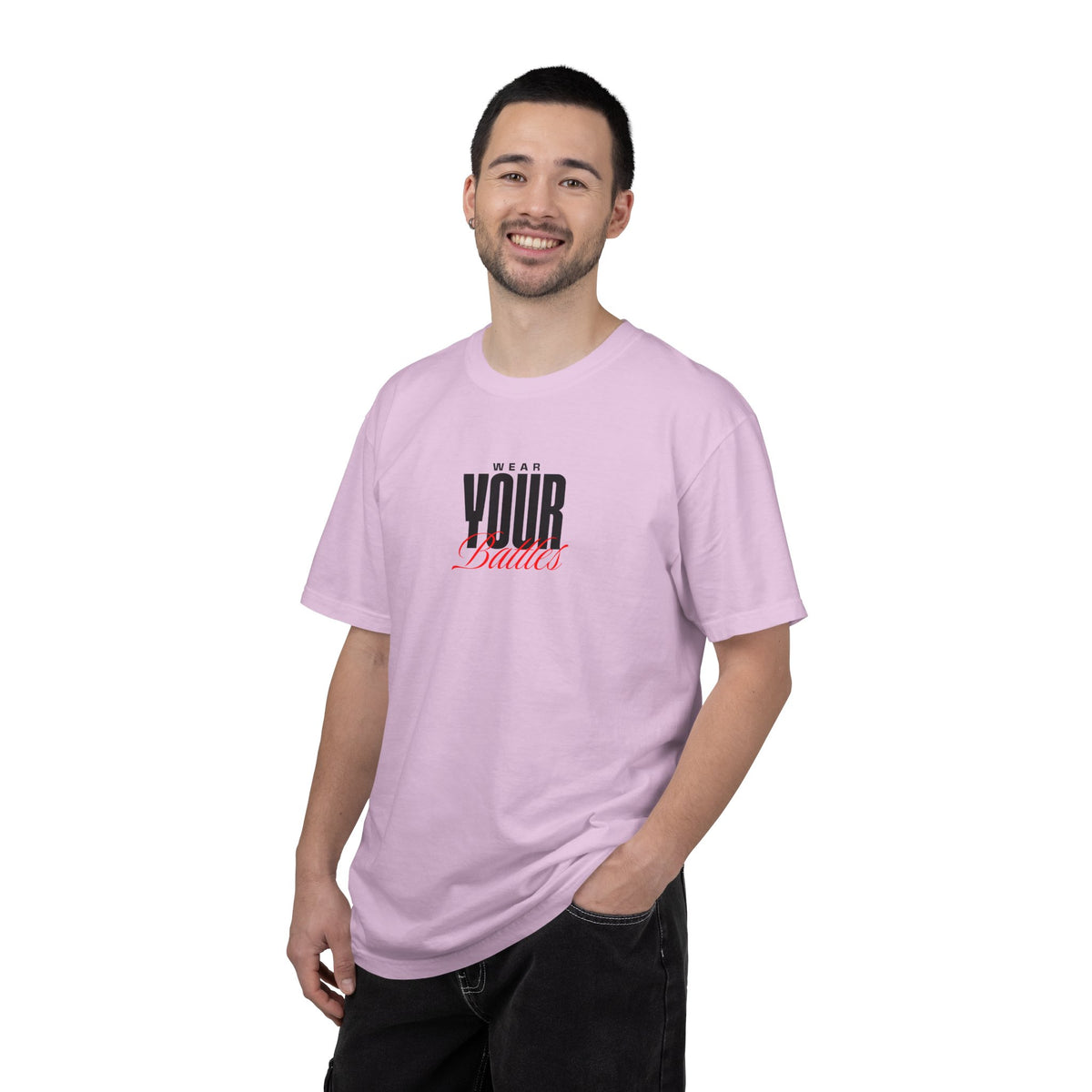 FPD - Wear Your Battles T-Shirt | Inspirational Motivational Typography Graphic Tee | Bold Statement Apparel