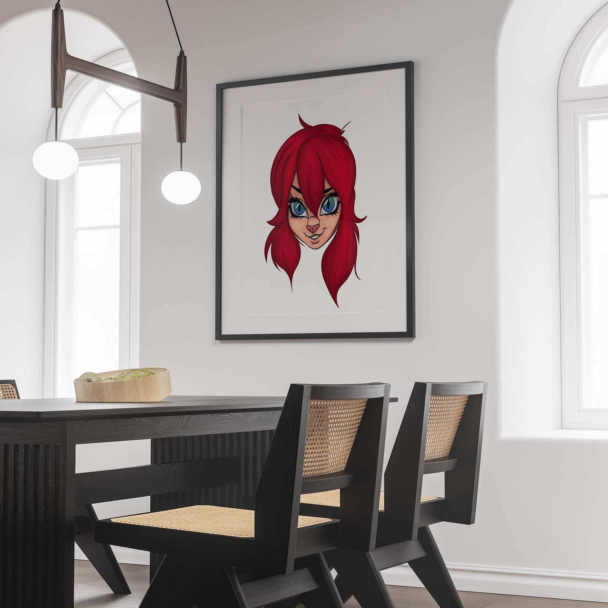 Baked Art - Furries Model 8 digital artwork in modern interior setting.