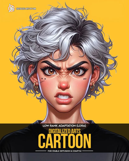 Digitalized Arts Cartoon - Professional 3D Western Cartoon Style LoRA Pack