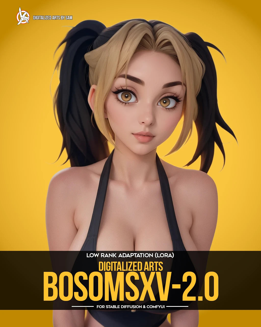Digitalized Arts Bosoms - Professional Female Anatomy & Proportion Calibration LoRA Pack