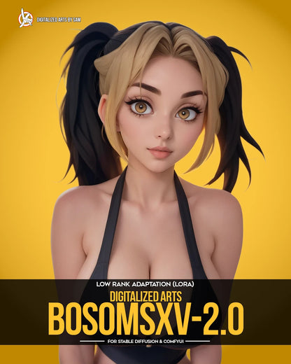 Digitalized Arts Bosoms - Professional Female Anatomy & Proportion Calibration LoRA Pack