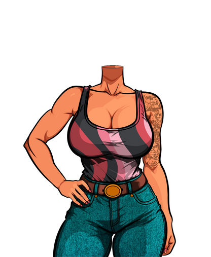 Episode 4 - Android 18 - Dragon Ball Z Vector Art Template | Adobe Illustrator Download