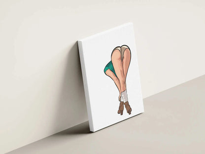 Digital artwork featuring bold shapes and vivid detail from Baked Art - Model 72 on canvas.
