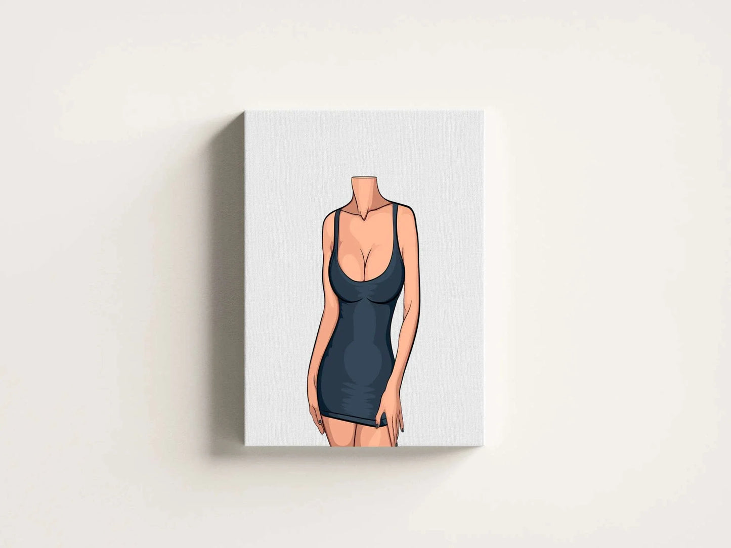 Digital art illustration of Lingerie Model 80, showcasing bold modern aesthetics and sleek design, available as a digital download.