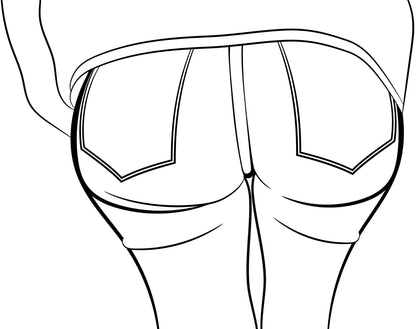 Line Art - Jeans Denim Model 58
