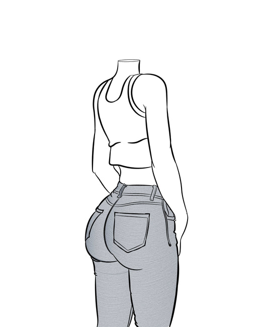 Line Art - Jeans Denim Model 62