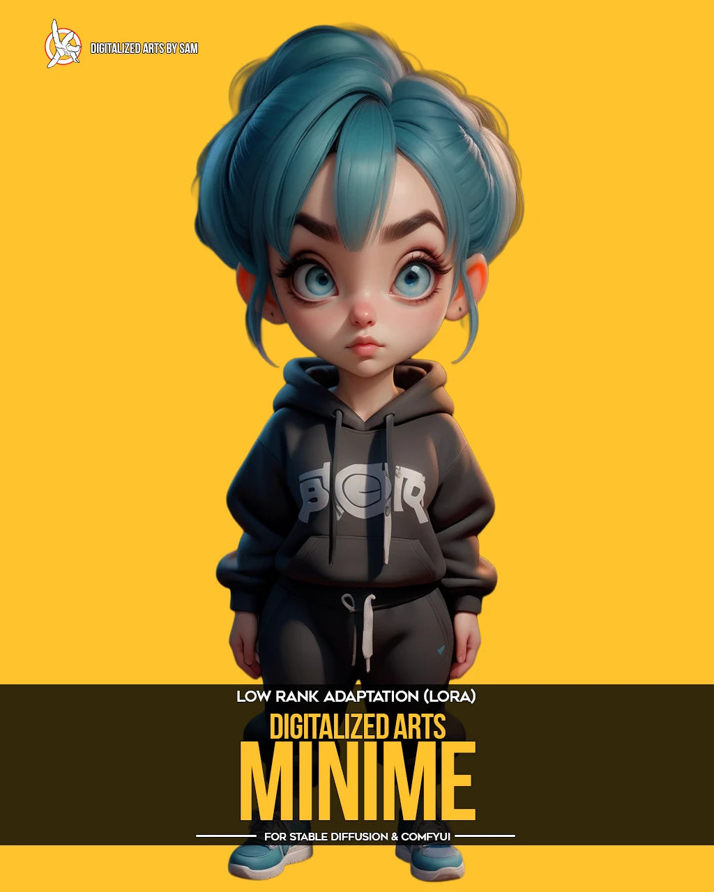 Digitalized Arts MiniMe - Professional 3D Chibi & Miniature Stylized Character LoRA Pack