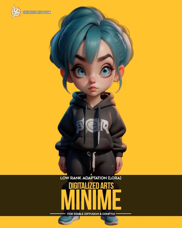 Digitalized Arts MiniMe - Professional 3D Chibi & Miniature Stylized Character LoRA Pack