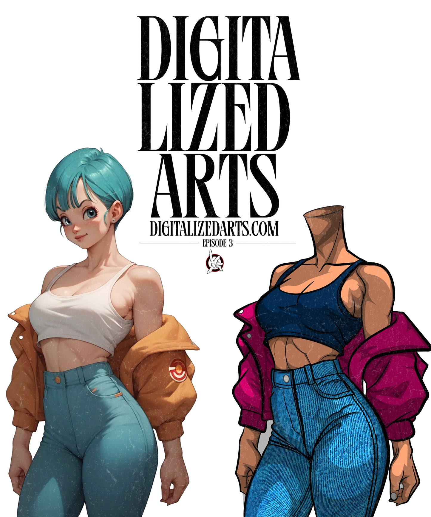 Episode 3 - Free Bulma Dragon Ball Z Vector Art Template | Adobe Illustrator Download