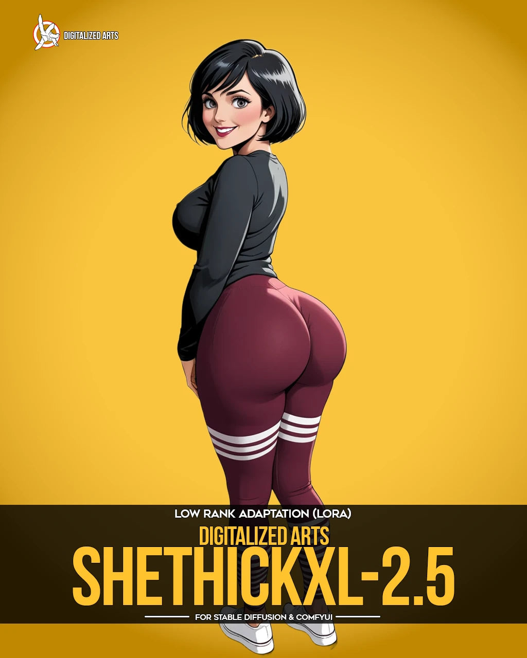 DigitalizedArtsBabesSheThick - Professional Curvy Anatomical & Silhouette LoRA Pack